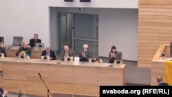 Алесь Бяляцкі выступіў у Сейме Літвы з нагоды 40-годзьдзя Чарнобыльскай катастрофы