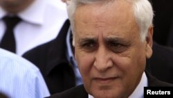 Bivši izaelski predsjednik Moshe Katsav u Jerusalimu u novembru 2011. Arhivski snimak 