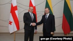 მამუკა ბახტაძე და საულიუს სკვერნელისი