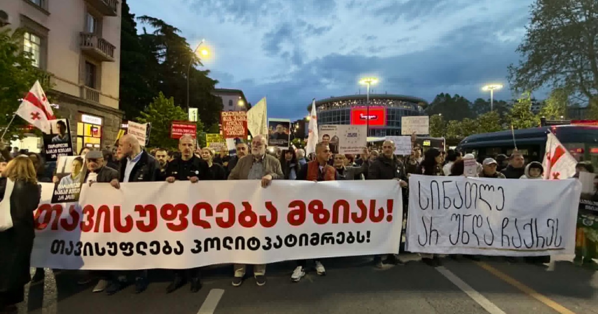 თბილისში შაბათის მარში ამჯერად მედიის მხარდასაჭერად იმართება
