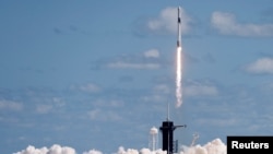 The group of four spacefarers launched from NASA’s Kennedy Space Center in Cape Canaveral, Florida, on a SpaceX rocket. 