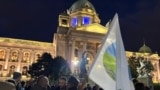 Belgrade, Serbia - protest against lithium mining