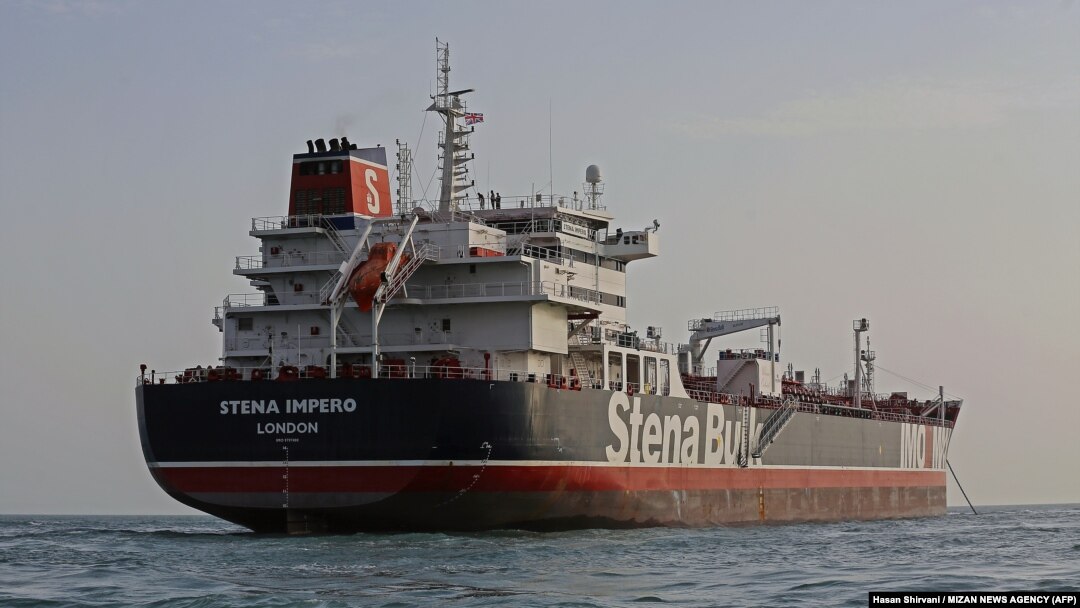 Zaplijenjeni britanski tanker Stena Impero