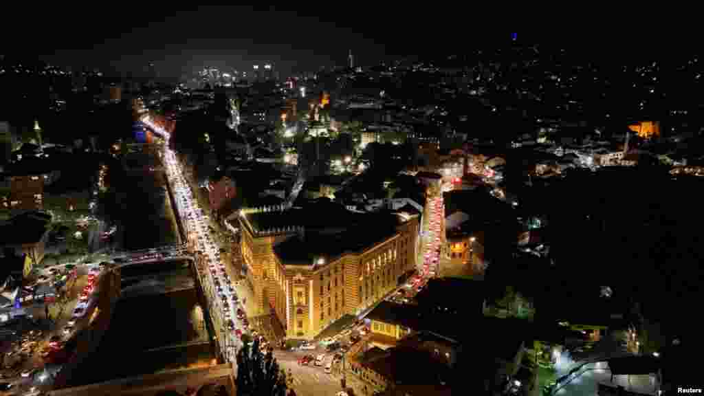 Slavlje na ulicama Sarajeva nakon pobjede selekcije BiH nad Katarom, 24. juna 2026.