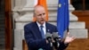 Premijer Irske Mišel Martin govori na ceremoniji preuzimanja  predsedavanja Savetom Evropske unije, Dablin, 1. jul 2026.