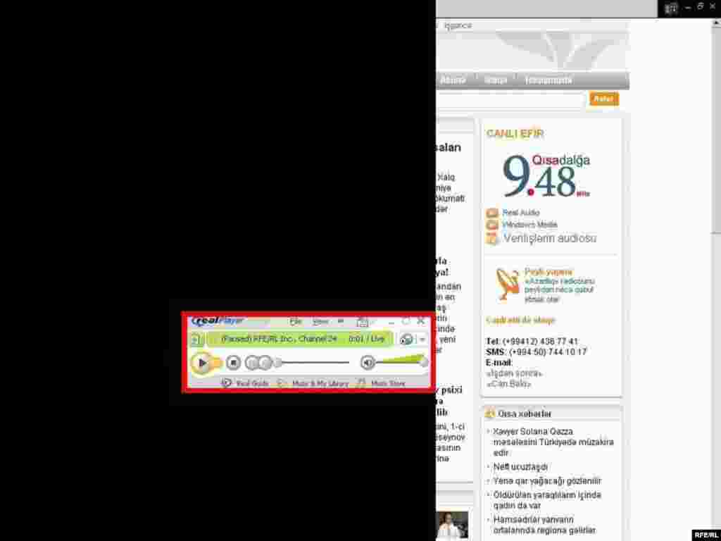 «Azadlıq» radiosunu internetdə necə dinləməli #56