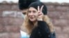 Maria Alyokhina arrives at a court hearing in Moscow in March 2021.