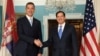 Američki državni sekretar Marko Rubio sastao se sa šefom srpske diplomatije Markom Đurićem, 6. avgust 2025. 