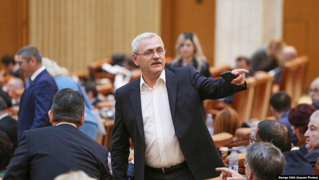 Liviu Dragnea, în plenul Parlamentului.