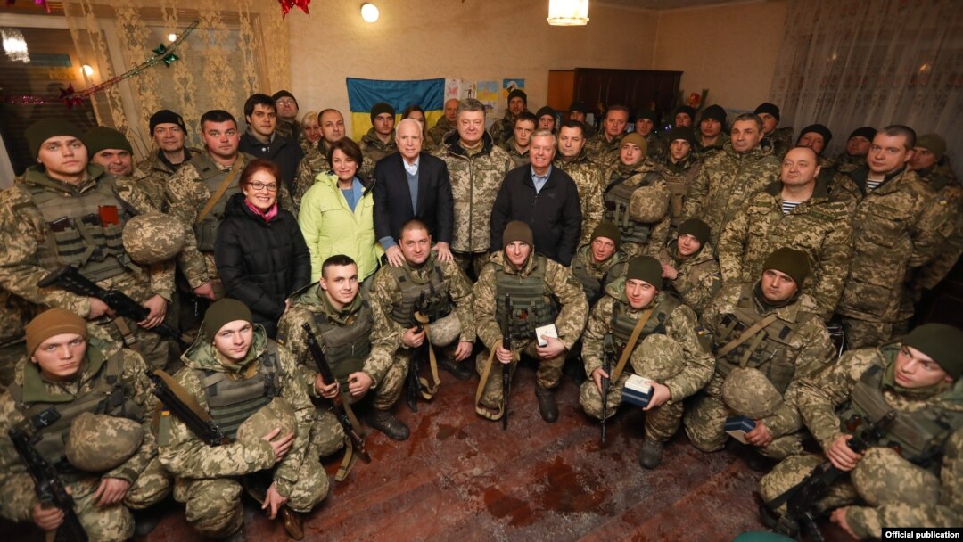 Во время встречи в районе Широкино, 31 декабря 2016