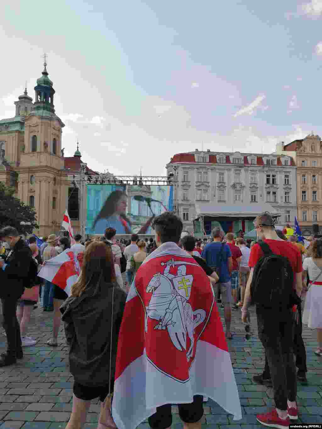 В поддержку свободной Беларуси 7 июня в Праге состоялся концерт на острове Кампа