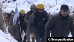 Armenia - OSCE observers escorted by Armenian army officers monitor the ceasefire regime in Tavush province bordering Azerbaijan, 16Feb, 2017
