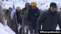 Armenia - OSCE observers escorted by Armenian army officers monitor the ceasefire regime in Tavush province bordering Azerbaijan, 16Feb, 2017