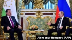 د تاجکستان ولسمشر امام علي رحمان او ولسمشر ولادیمیر پوتین , April 17, 2019