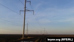 Украіна, Херсонская вобласць: лініі ЛЭП, якія вядуць у Крым