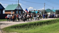 Похороны военного в Старобедеево 