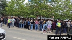 Protesta e punonjësve të Qendrës Shëndetësore të Graçanicës, 20 maj 2026.