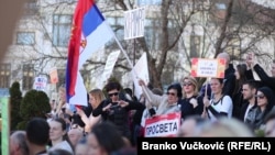 Protest prosvetnih radnika u Čačku, 6. mart 2025.