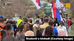 Studenti iz Čačka na putu ka Beogradu, 10. mart 2025.