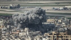 Smoke rises from the site of an Israeli airstrike that targeted Beirut’s southern suburbs on March 4.