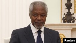 Outgoing UN-Arab League envoy Kofi Annan