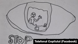 Asociația Telefonul Copilului derulează proiecte remediale. Copiii se exprimă prin desene. 