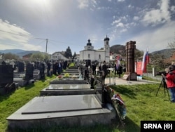 Obilježavanje Dana ruskih dobrovoljaca u Višegradu, 12. aprila 2021.