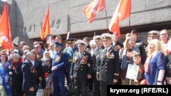 Местные коммунисты провели митинг на пл. Нахимова. Севастополь, Крым, 9 мая 2026 года