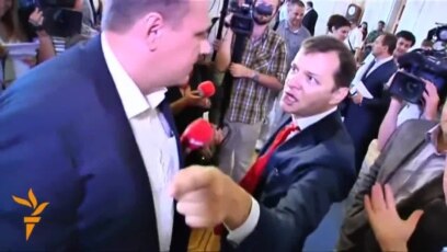 Lawmaker Takes A Punch In Ukrainian Parliament