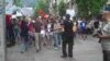 Во Скопје протест поради екстерното тестирање (ВИДЕО)