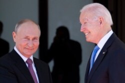 Putin și Biden la Geneva, 16 iunie, 2021.