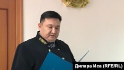 Судья специализированного межрайонного суда по уголовным делам города Шымкента Абинур Карабаев.