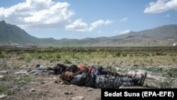 چند پناهجوی افغان در نزدیکی مرز ترکیه و ایران. این افراد با چند روز گرسنگی کشیدن منتظر قاچاقچی بودند تا آنها را به دیاربکر برساند