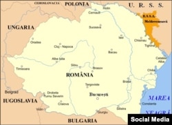 Harta României în perioada interbelică