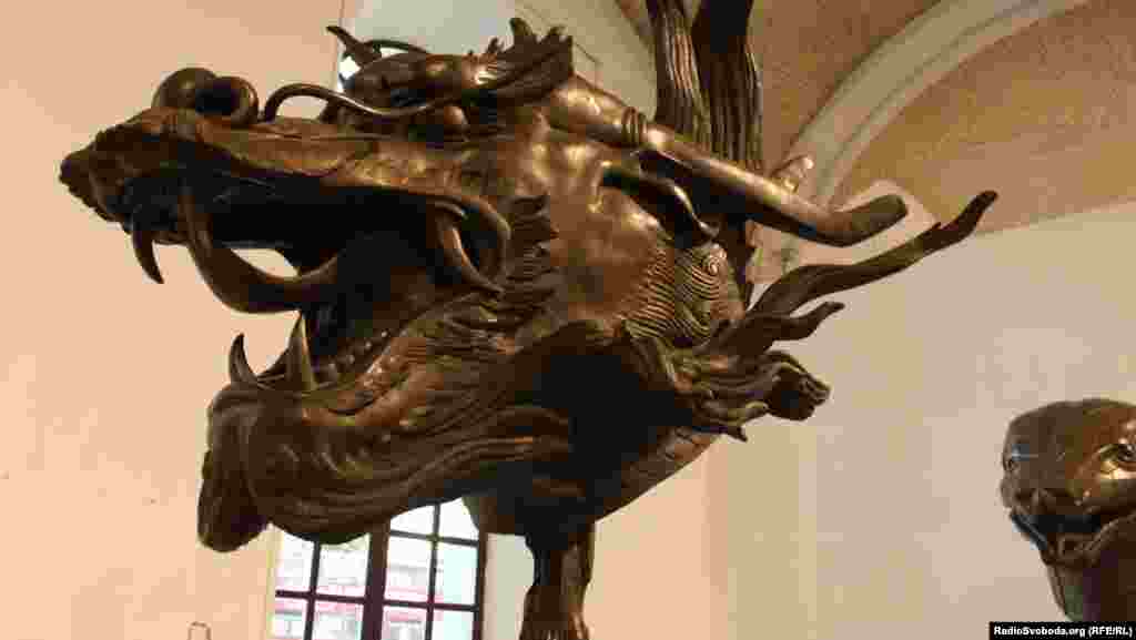 One of the sculptures that features in &quot;Circle of Animals&quot; by the high-profile Chinese artist Ai Weiwei