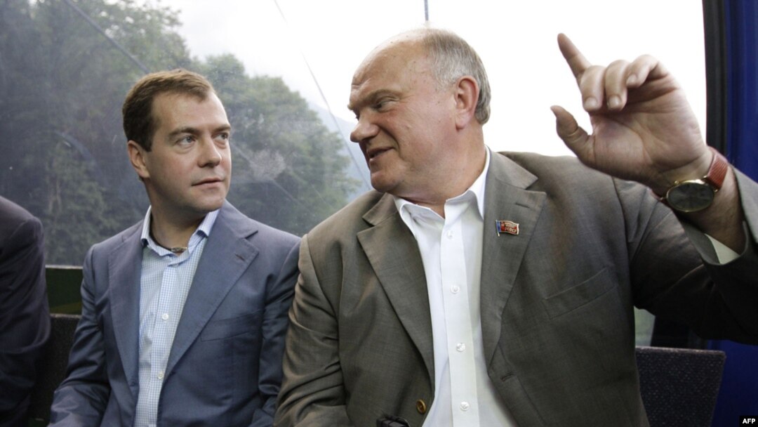 Дмитрий Медведев и Геннадий Зюганов
