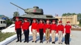 Учащиеся школы села Нижний Цасучей в форме "Движения первых"