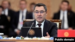 Kyrgyz President Sadyr Japarov (file photo)