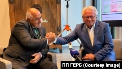 Лидерът на ГЕРБ Бойко Борисов, който не заема пост в българското правителство, се срещна с главния изпълнителен директор на „Райнметал“ Армин Папергер в Германия, 25 август 2025 г.