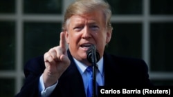 Президент Дональд Трамп өлкөнүн түштүк аймагына "өзгөчө абал" жарыялады, 15-февраль, 2019-жыл.