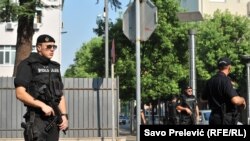 Pamje nga objekti ku është mbajtur gjykimi i sotëm në Podgoricë