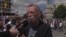 Лев Рубинштейн на марше "За вашу и нашу свободу"