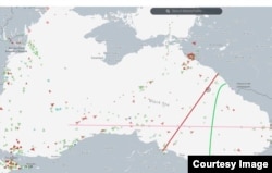 Trafiku detar përgjatë rrugës që bënë Sadovnikovët. Vija e gjelbër tregon përafërsisht itinerarin që, sipas tyre, ndoqën nga Rusia drejt Turqisë.