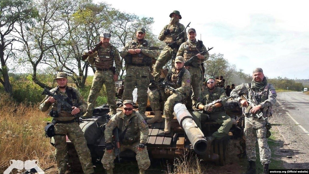 Бойцы ЧВК "Е.Н.О.Т." в Донбассе
