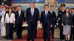Президент США Дональд Трамп прибув до Китаю (відео)