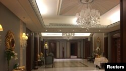 A part of the Ritz-Carlton hotel suite where Saudi Arabian billionaire Prince Alwaleed bin Talal was detained