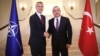NATO Secretary-General Jens Stoltenberg meets with Turkish Foreign Minister Mevlut Cavusoglu in Ankara on May 6.