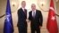 NATO Secretary-General Jens Stoltenberg meets with Turkish Foreign Minister Mevlut Cavusoglu in Ankara on May 6.