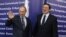The talks between Russia's Prime Minister Vladimir Putin (left) and European Commission President Jose Manuel Barroso were less congenial.