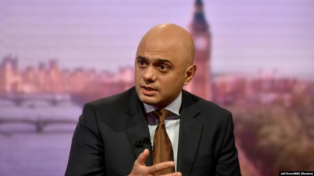 Britanski ministar unutrašnjih poslova Sajid Javid 